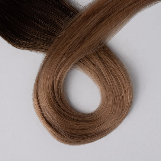 Tape Hair Extensions: #T2-B18 Dark Balayage