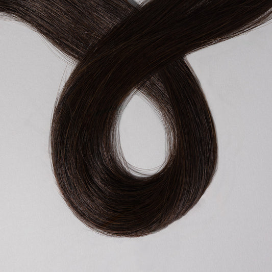 Tape Hair Extensions: #1b Darkest Brown