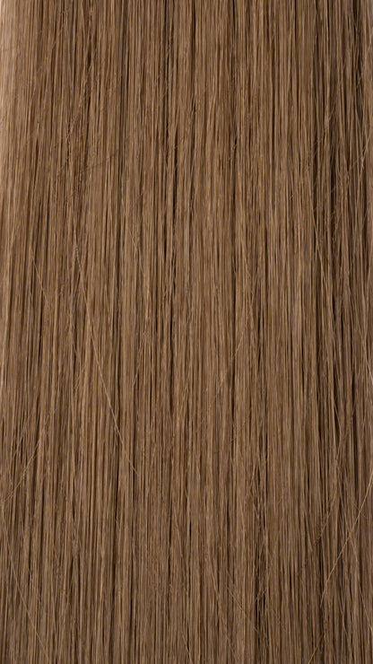 7 Piece Clip In Hair Extensions: #8 Light Ash Brown